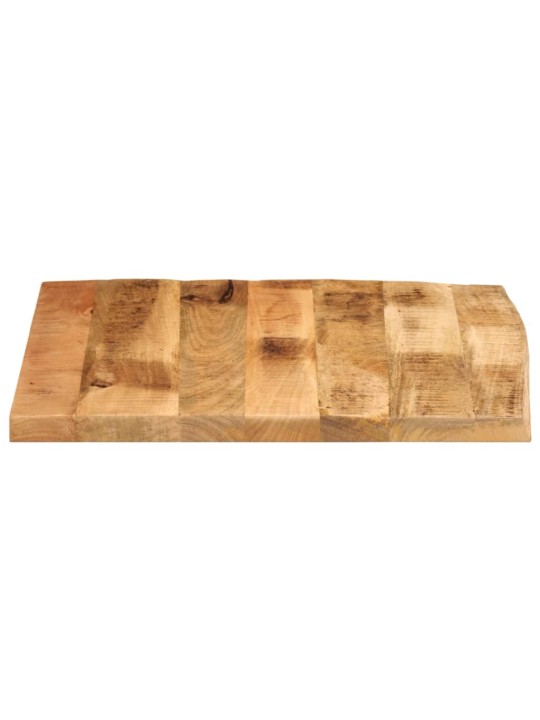 LAUAPLAAT 80X80X3,8 CM LIVE EDGE TÄISPUIDUST TÖÖTLEMATA MANGO