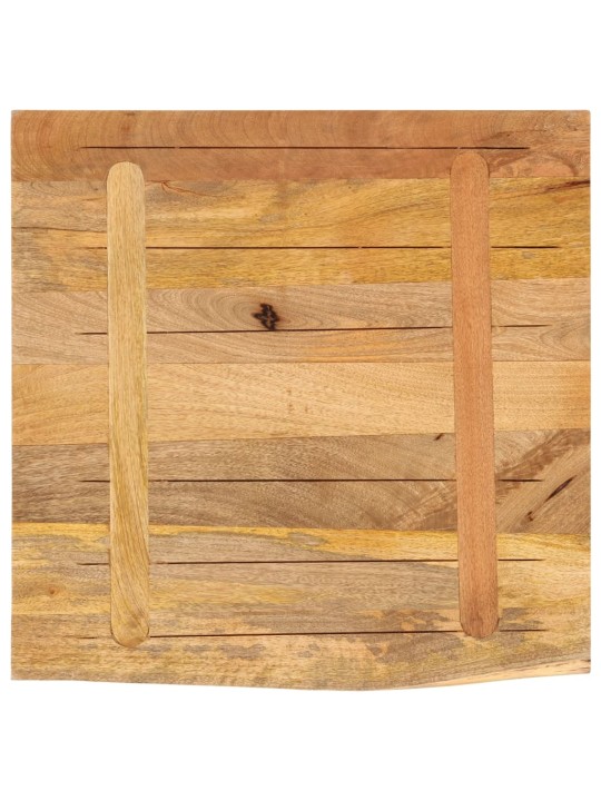 LAUAPLAAT 80X80X3,8 CM LIVE EDGE TÄISPUIDUST TÖÖTLEMATA MANGO