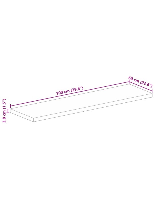 LAUAPLAAT 100X60X3,8 CM RISTKÜLIK AKAATSIAPUIT