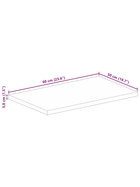 LAUAPLAAT 60X50X3,8 CM RISTKÜLIK AKAATSIAPUIT
