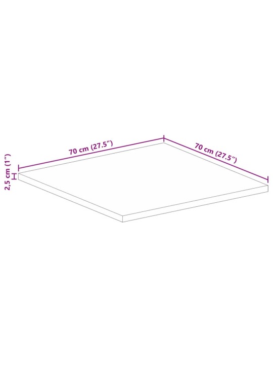 LAUAPLAAT, 70 X 70 X 2,5 CM, KANDILINE, MANGOPUIT