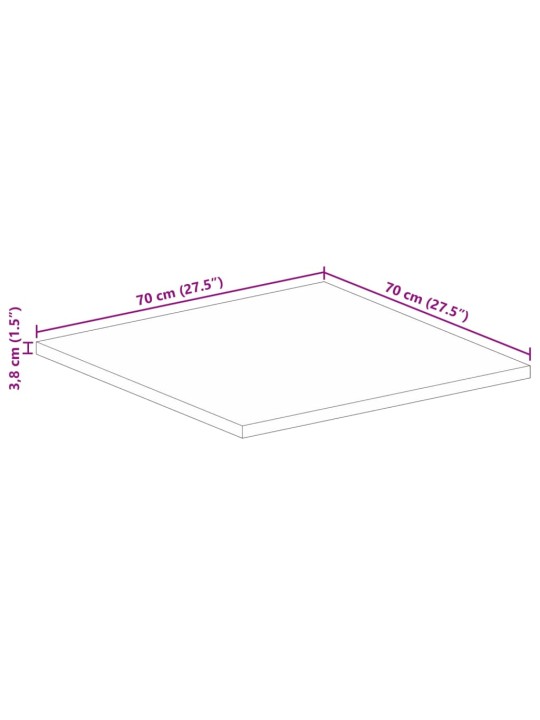 LAUAPLAAT, 70 X 70 X 3,8 CM, KANDILINE, MANGOPUIT