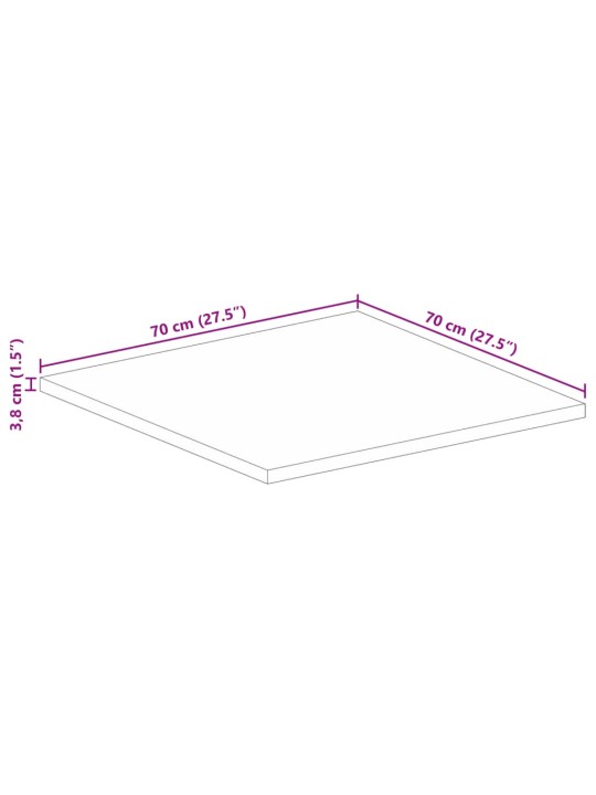 LAUAPLAAT, 70 X 70 X 3,8 CM, KANDILINE, MANGOPUIT
