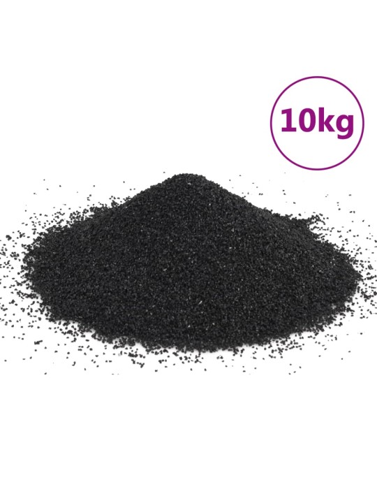 AKVAARIUMILIIV, 10 KG, MUST, 0,2-2 MM
