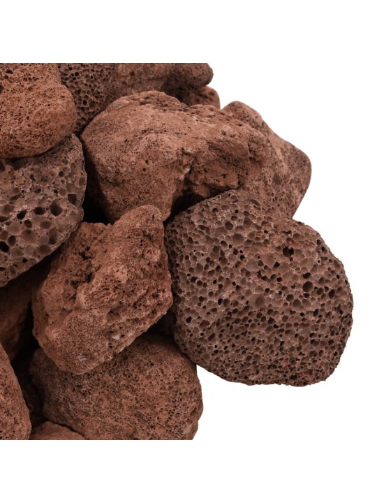 Vulkaanilised kivimid 25 kg, punane, 5-8 cm