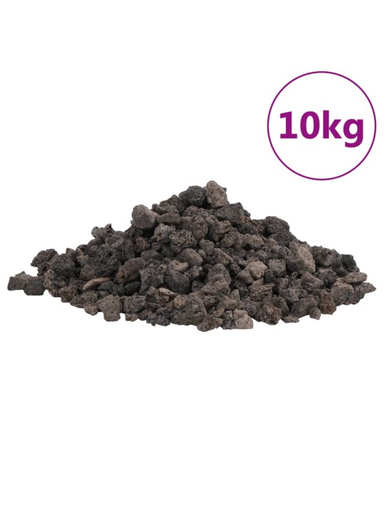 Vulkaanilised kivimid 10 kg, must, 1-2 cm