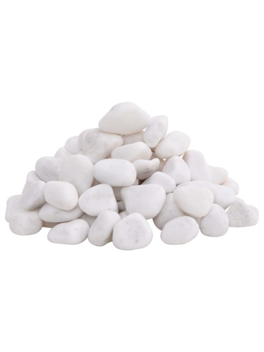 Poleeritud veerkivi 10 kg, valge, 2-5 cm