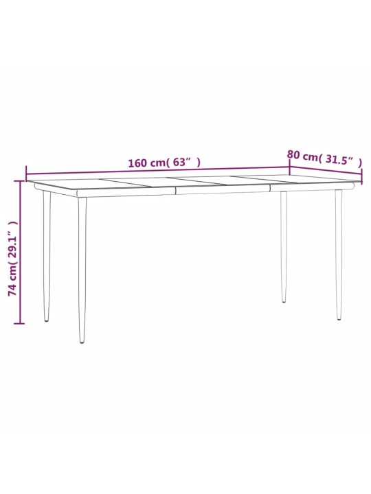 2-osaline aiamööbli komplekt patjadega, hall, polürotang