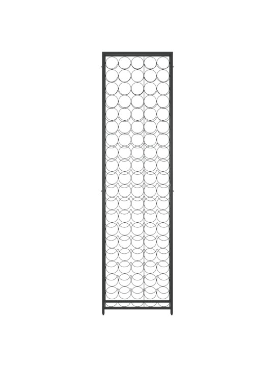 Veiniriiul 95 pudelile, must, 54 x 18 x 200 cm, sepistatud raud