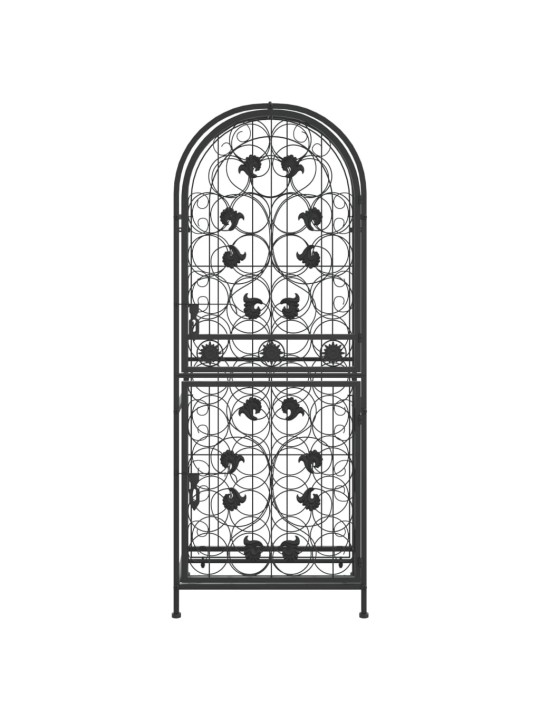 Veiniriiul 41 pudelile, must, 45 x 36 x 120 cm, sepistatud raud