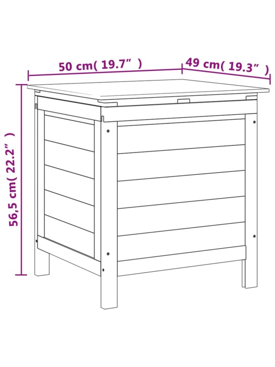 Aia hoiukast, antratsiithall, 50x49x56,5 cm, nulupuit