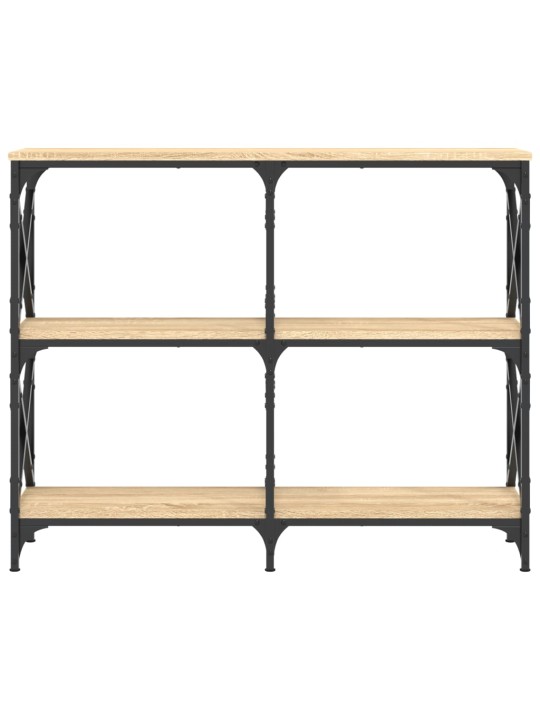 Konsoollaud, sonoma tamm, 100 x 28 x 80,5 cm, tehispuit