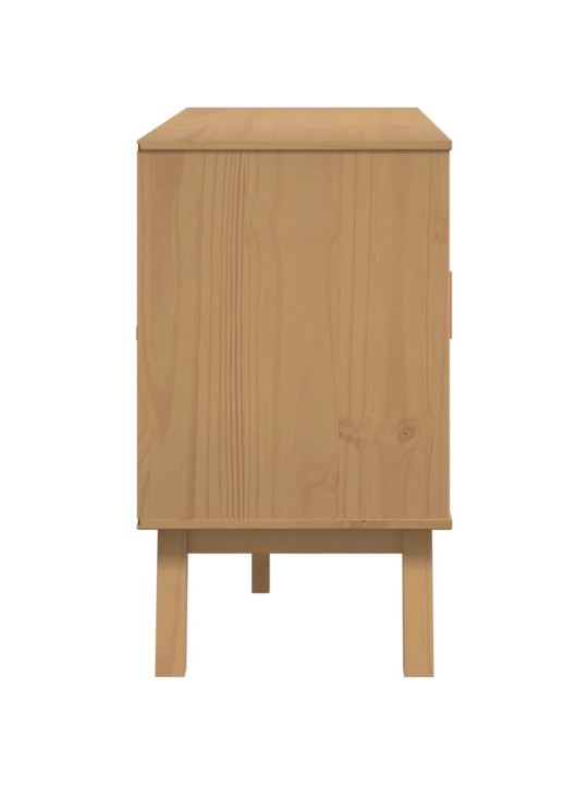 PUHVETKAPP "OLDEN", HALL JA PRUUN, 114X43X73,5 CM, MÄNNIPUIT