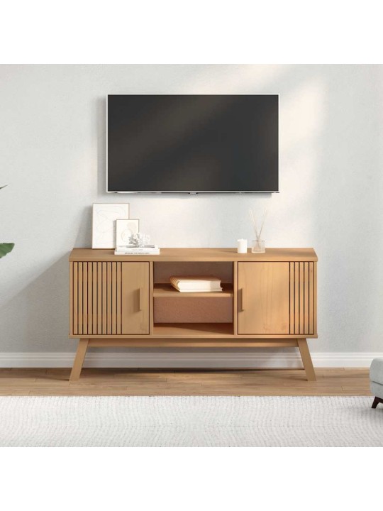 TELERIKAPP "OLDEN", PRUUN, 114 X 43 X 57 CM, MÄNNIPUIT