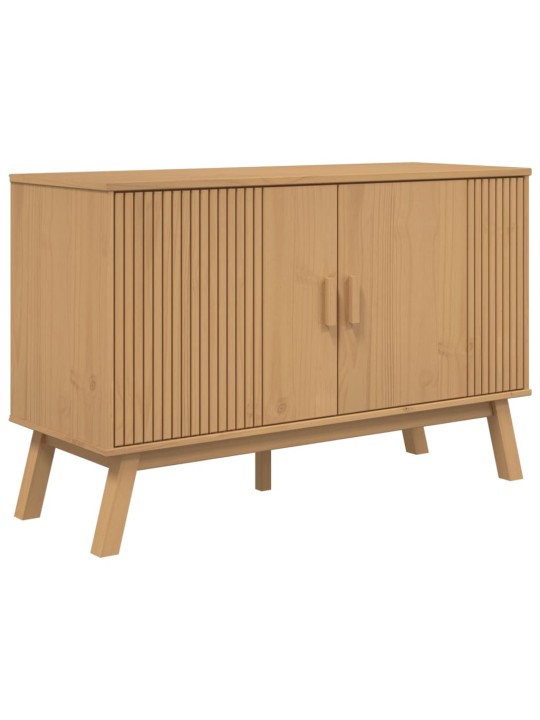 PUHVETKAPP "OLDEN", PRUUN, 114 X 43 X 73,5 CM, MÄNNIPUIT