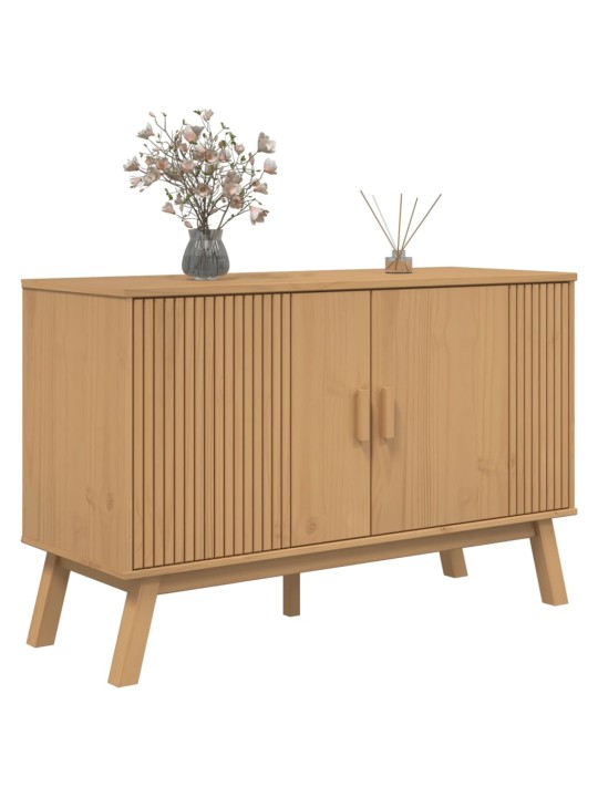 PUHVETKAPP "OLDEN", PRUUN, 114 X 43 X 73,5 CM, MÄNNIPUIT