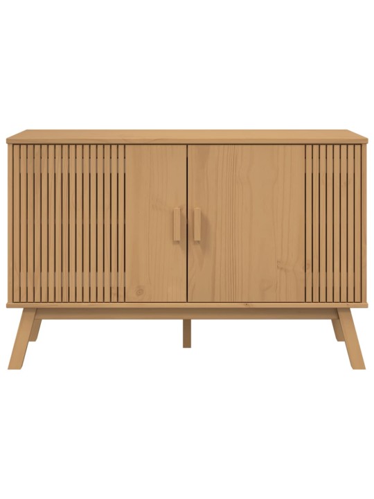 PUHVETKAPP "OLDEN", PRUUN, 114 X 43 X 73,5 CM, MÄNNIPUIT