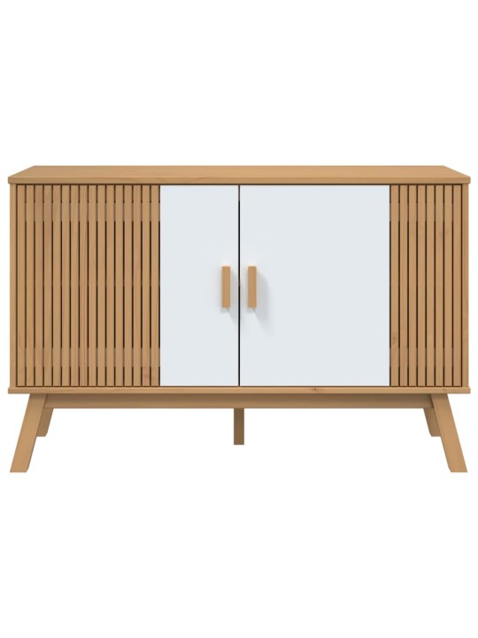 PUHVETKAPP "OLDEN", VALGE JA PRUUN, 114X43X73,5 CM, MÄNNIPUIT