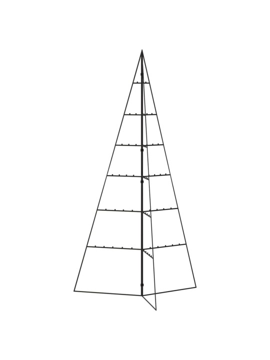 Metallist kunstkuusk kaunistuseks, must, 140 cm