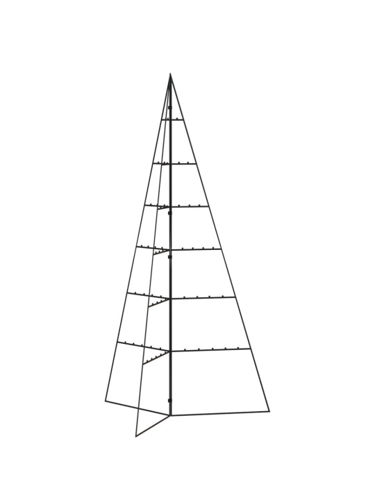 Metallist kunstkuusk kaunistuseks, must, 140 cm