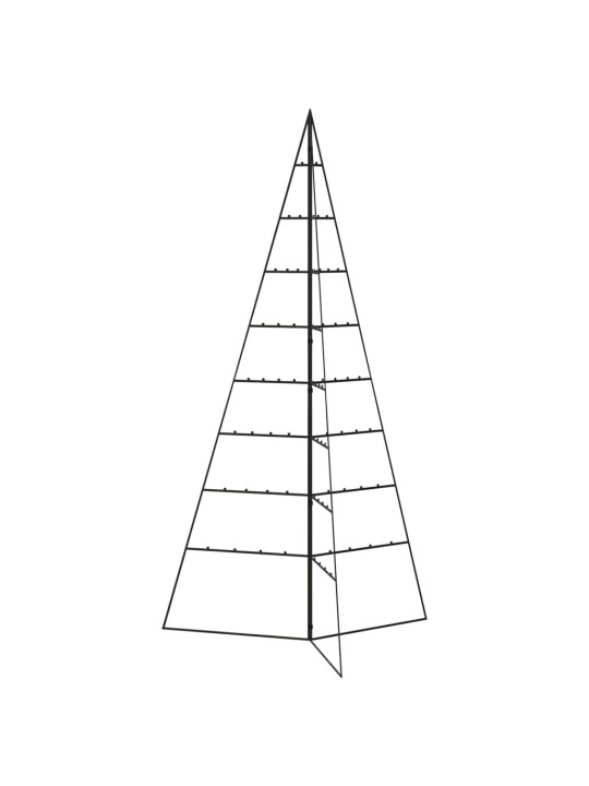 Metallist kunstkuusk kaunistuseks, must, 180 cm