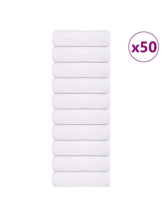 SEEBIRÄTIKUD 50 TK, VALGE, 30X30 CM, 360 GSM, 100% PUUVILL