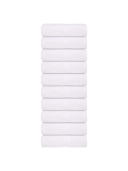 KÜLALISTERÄTIKUD 10 TK, VALGE, 30X50 CM, 360 GSM, 100% PUUVILL