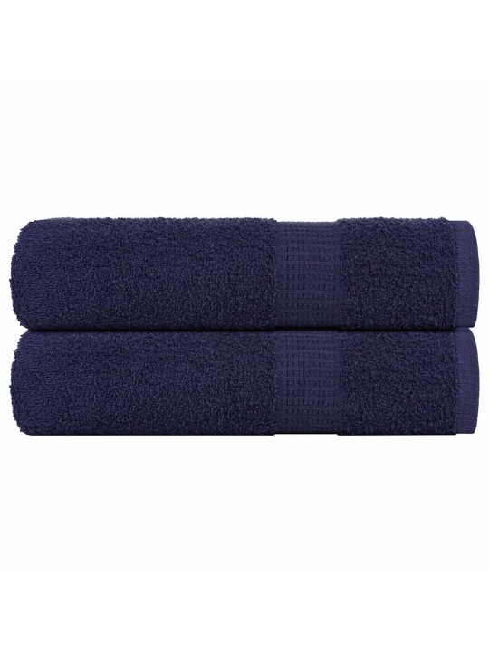 SAUNALINAD 2 TK, TUMESININE, 100X150 CM, 360 GSM, 100% PUUVILL