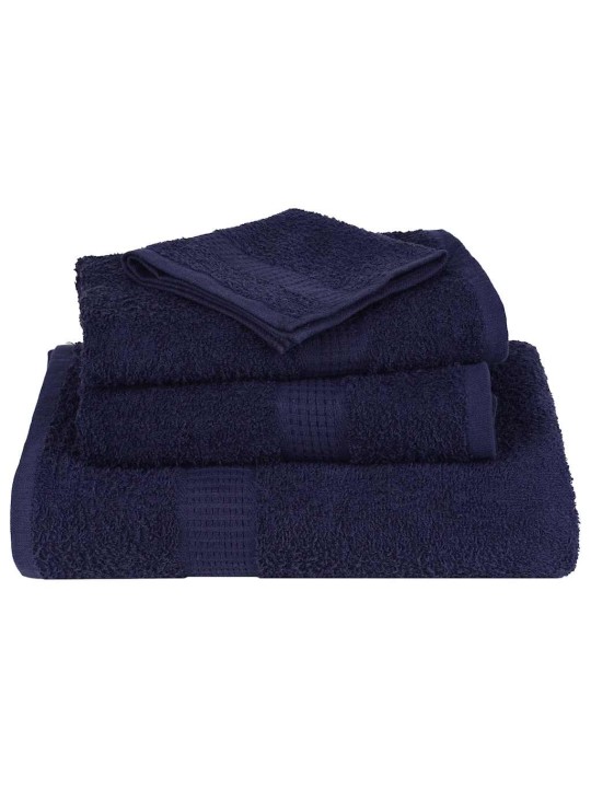 SAUNALINAD 2 TK, TUMESININE, 100X150 CM, 360 GSM, 100% PUUVILL
