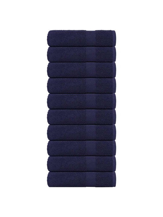 Saunalinad 10 tk, tumesinine, 100x150 cm, 360 gsm, 100% puuvill