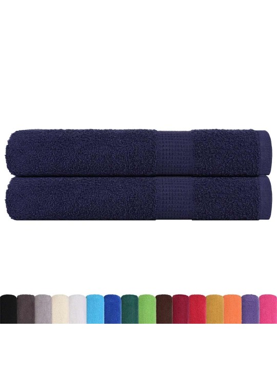 SAUNARÄTIKUD 2 TK, TUMESININE, 80X200 CM, 360 GSM, 100% PUUVILL
