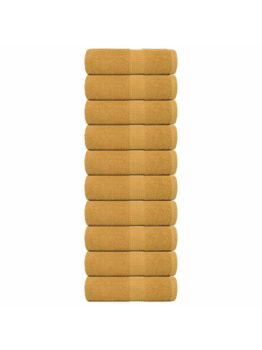 SEEBIRÄTIKUD 10 TK, KULDNE, 30X30 CM, 360 GSM, 100% PUUVILL