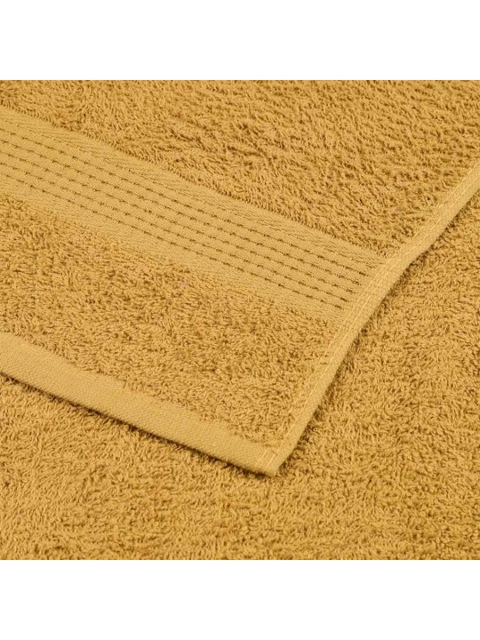 SAUNALINAD 4 TK, KULDNE, 100X150 CM, 360 GSM, 100% PUUVILL