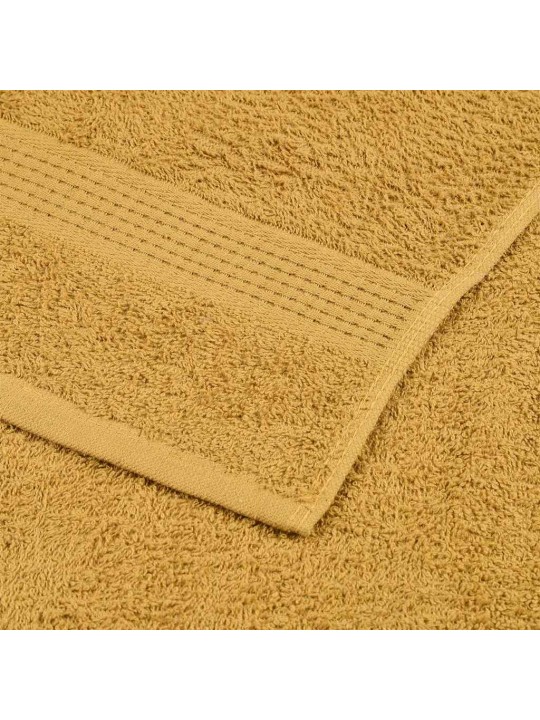 SAUNALINAD 10 TK, KULDNE, 100X150 CM, 360 GSM, 100% PUUVILL