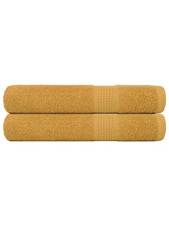 RÄTIKUD 2 TK, KULDNE, 100X200 CM, 360 GSM, 100% PUUVILL