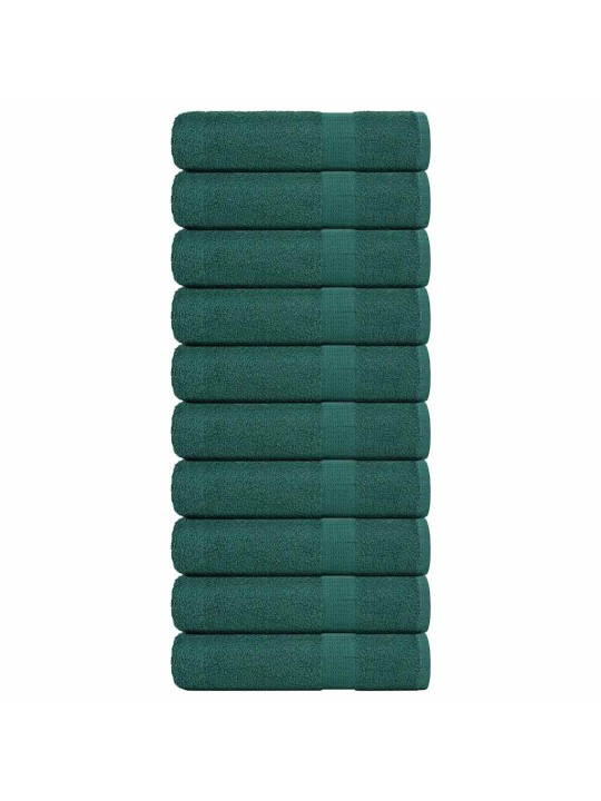 SAUNALINAD 10 TK, ROHELINE, 100X150 CM, 360 GSM, 100% PUUVILL