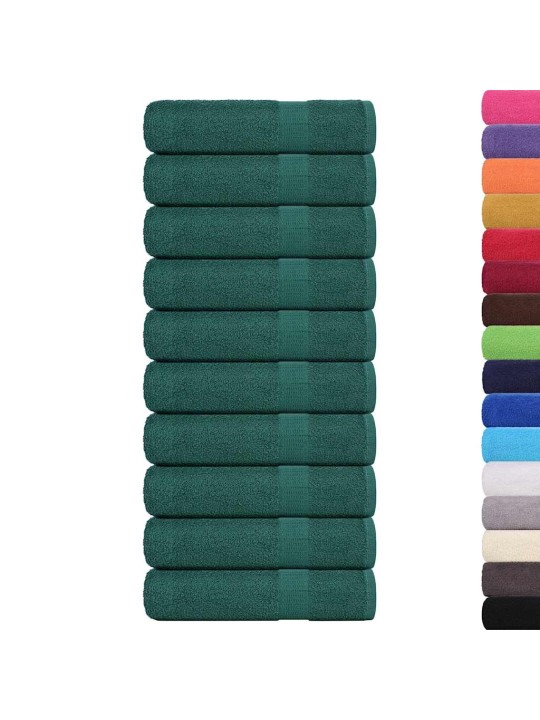 SAUNALINAD 10 TK, ROHELINE, 100X150 CM, 360 GSM, 100% PUUVILL