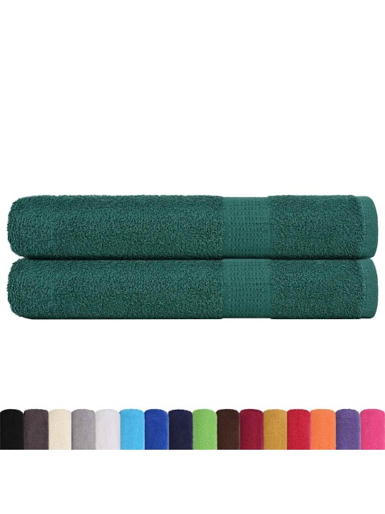 SAUNARÄTIKUD 2 TK, ROHELINE, 80X200 CM, 360 GSM, 100% PUUVILL