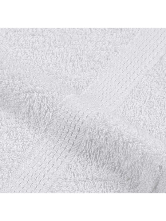 12-OSALINE RÄTIKUTE KOMPLEKT FROGN, VALGE, 100% PUUVILL