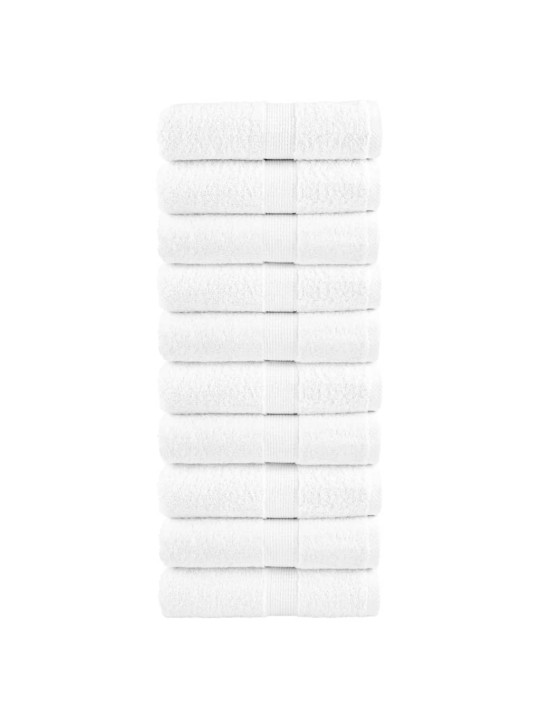 VÄIKESED RÄTIKUD SOLUND 10 TK, VALGE, 30X30 CM, 600 GSM