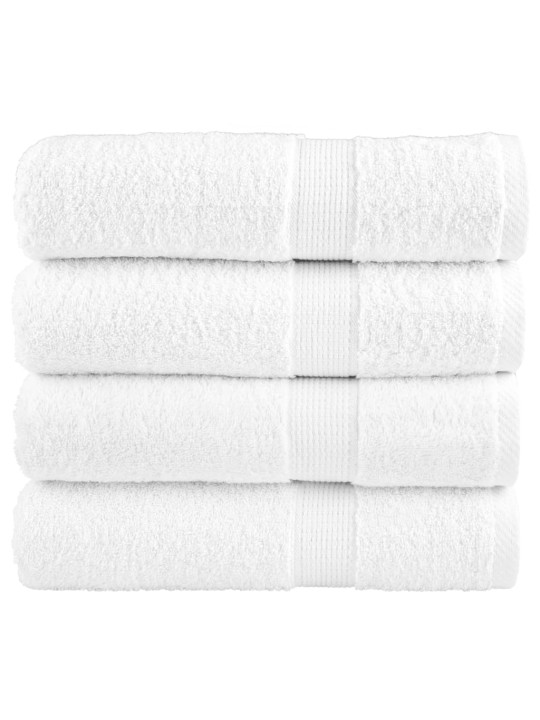 SAUNALINA SOLUND 4 TK, VALGE, 100 X 150 CM, 600 GSM