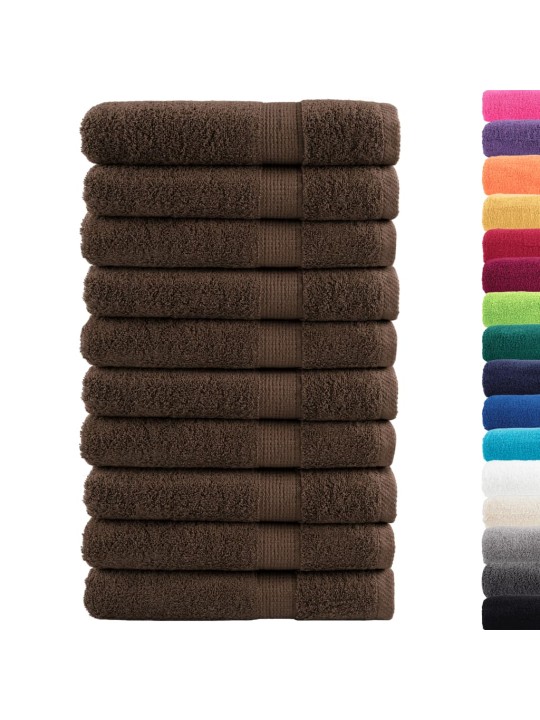 RÄTIKUD SOLUND 10 TK, PRUUN, 100 X 200 CM, 600 GSM