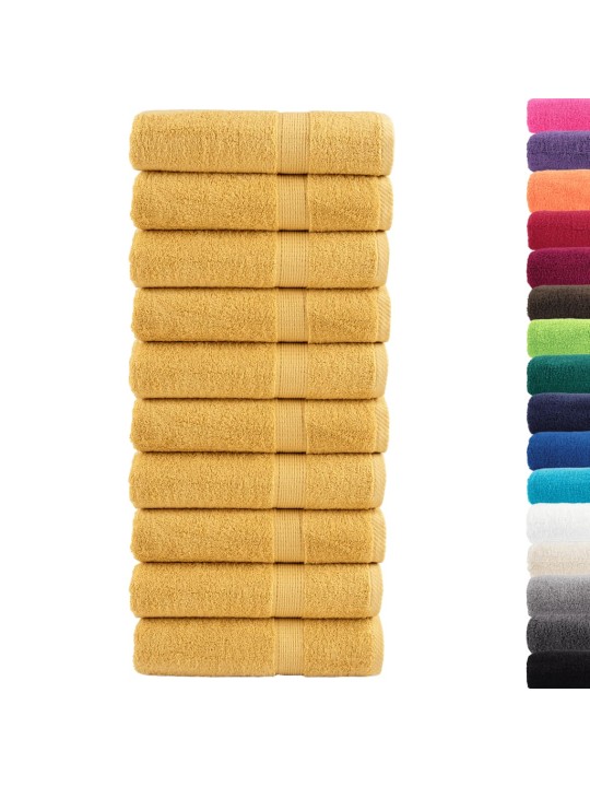 SAUNALINA SOLUND 10 TK, KULDNE, 70X140 CM, 600 GSM