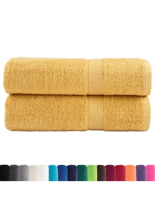 SAUNALINA SOLUND 2 TK, KULDNE, 100 X 150 CM, 600 GSM