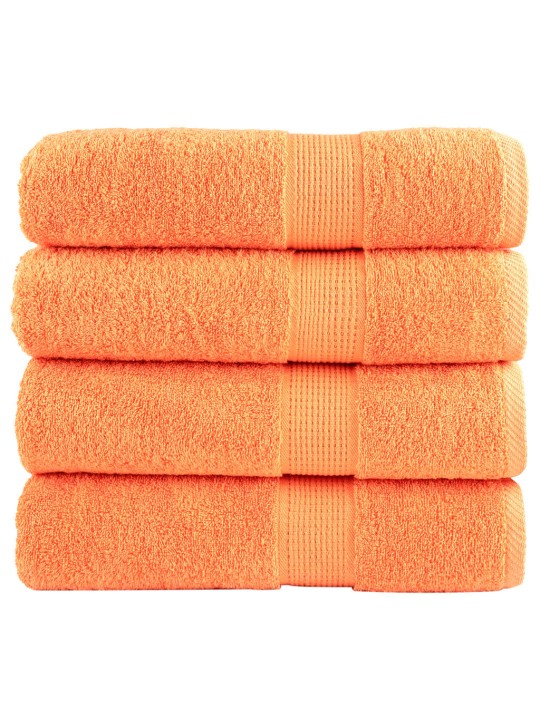SAUNALINA SOLUND 4 TK, ORANŽ, 70X140 CM, 600 GSM