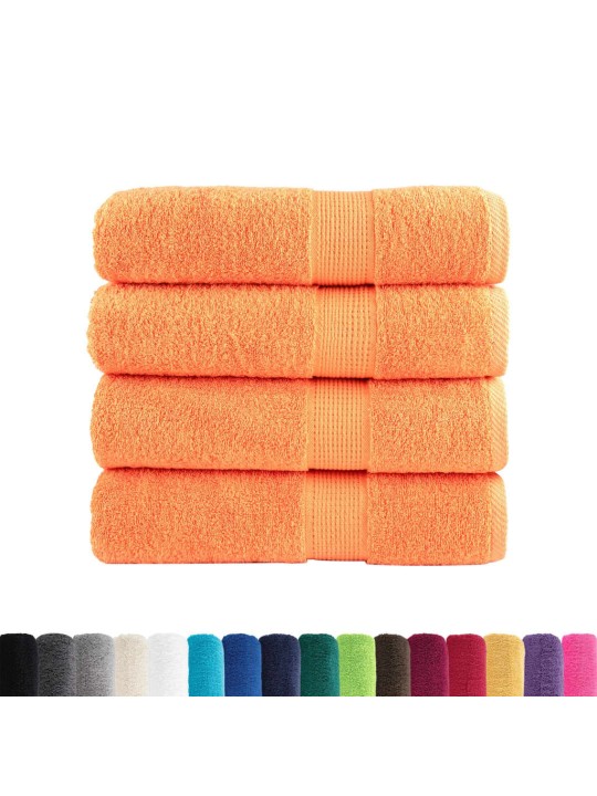 SAUNALINA SOLUND 4 TK, ORANŽ, 70X140 CM, 600 GSM