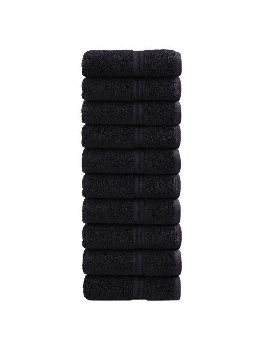 VÄIKESED RÄTIKUD SOLUND 10 TK, MUST, 30X30 CM, 600 GSM