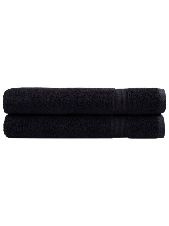 RÄTIKUD SOLUND 2 TK, MUST, 100X200 CM, 600 GSM