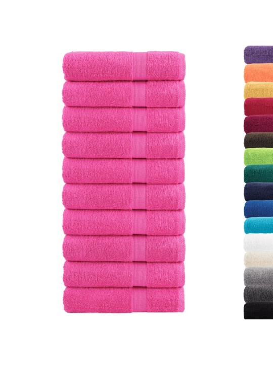 SAUNALINA SOLUND 10 TK, ROOSA, 70X140 CM, 600 GSM