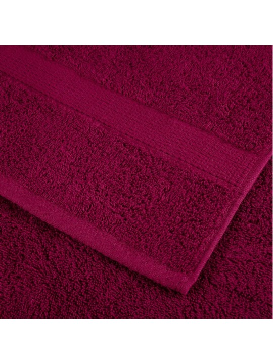 8-OSALINE RÄTIKUTE KOMPLEKT SOLUND, VEINIPUNANE, 600 GSM